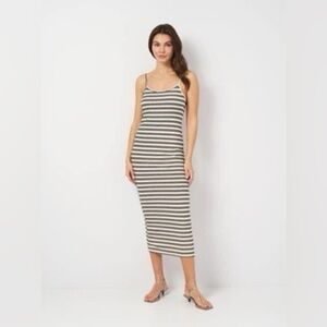 ZARA Striped Maxi Dress, Size M